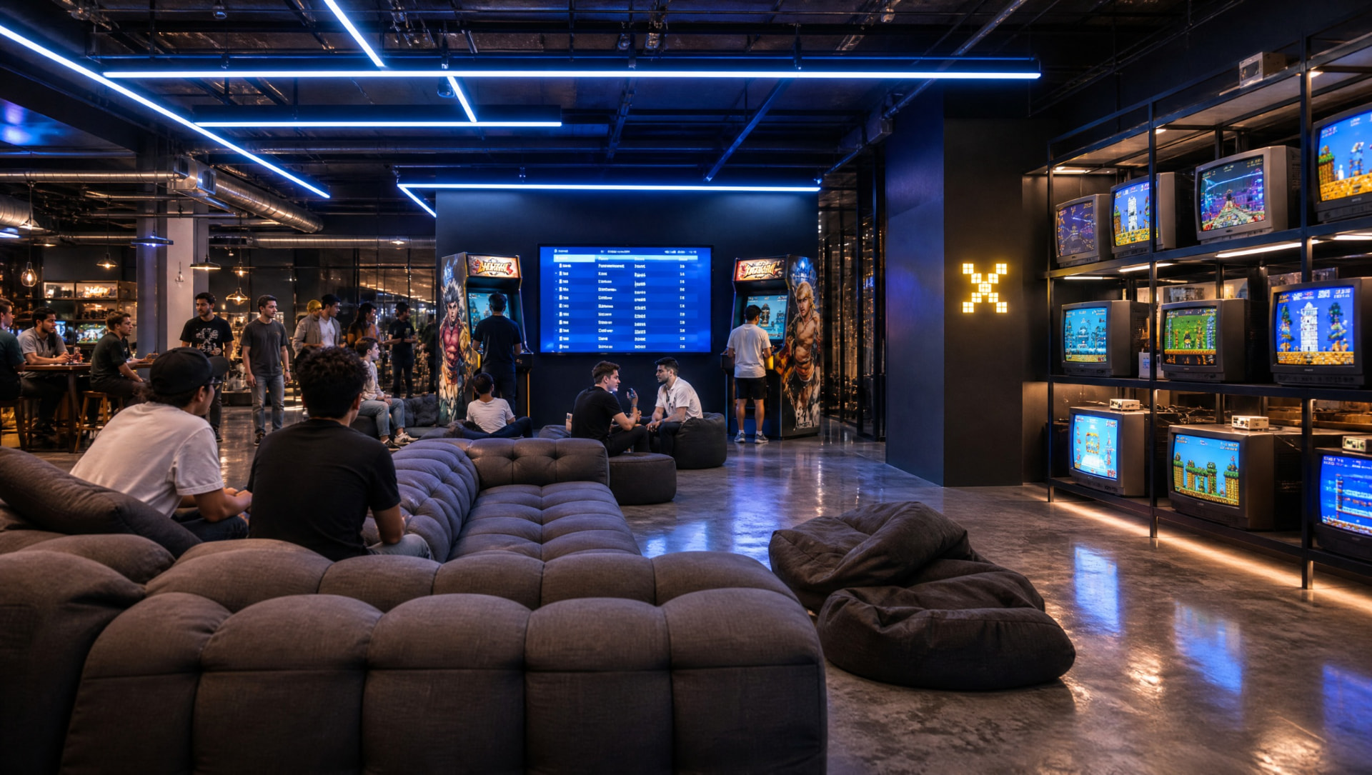 Interior da arena gamer Loading X